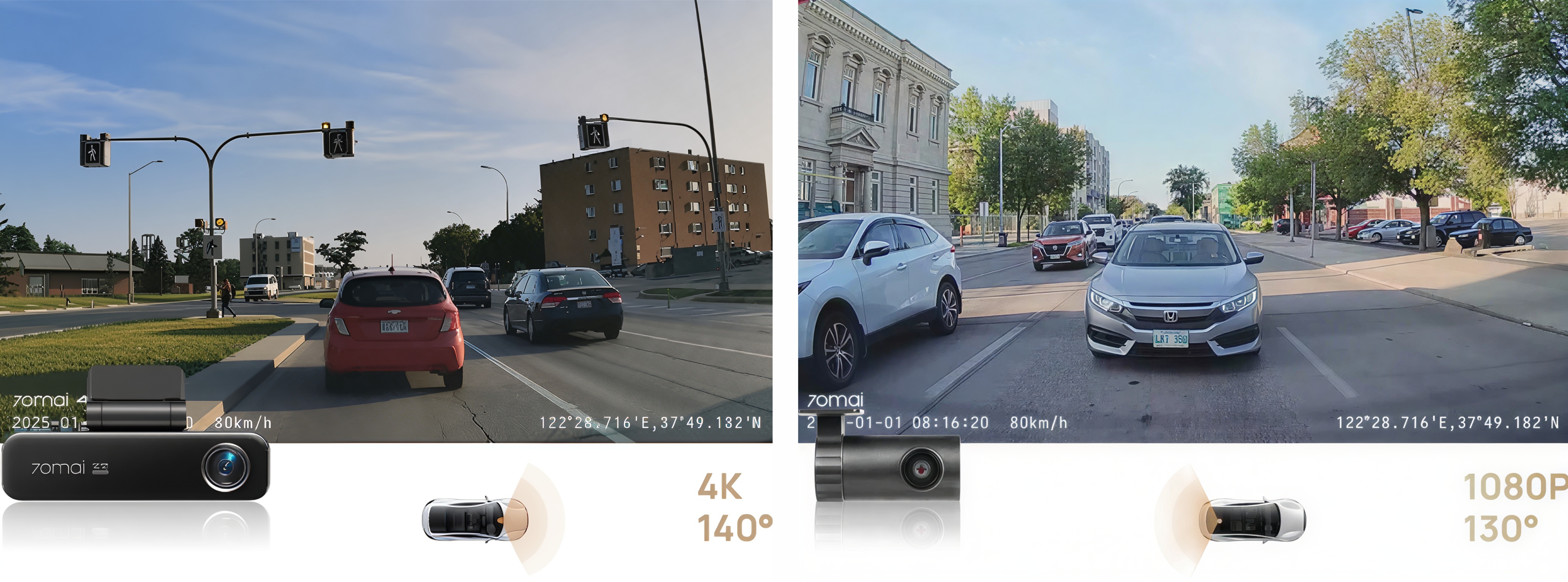 70mai dash cam m800 palubní kamera kvalita přední a zadní kamery evtech_cz 1